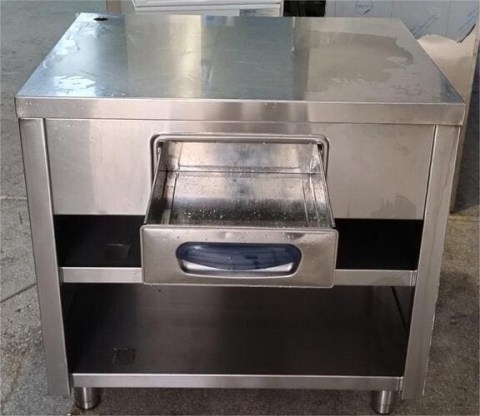 Ερμάριο Ανοξείδωτο 90x70x87Cm με Συρτάρι & Ενδιάμεσο Ράφι Μεταχειρισμένο